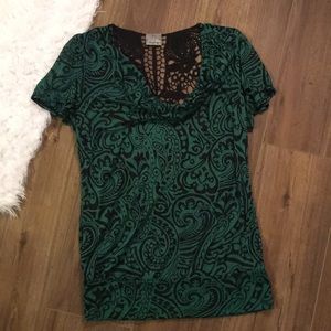 Sheer Black Lace Daytrip top